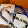 692fce7999f2d84055c89a46 Lv New Cuban Necklace, Candy Colors, 48cm Length
