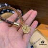 692fce8299f2d84055c89a5a LV Leather Cord Bracelet with Letter Pendant