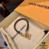 LV Leather Cord Bracelet with Pendant for Shell Bag