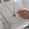 692fce9e99f2d84055c89a8b Original Order Level LV New Enamel Turtle Necklace, Authentic Logo LV Necklace for Men, Multi-Pendant Blue LV Letter Necklace 8755095