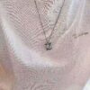 692fce9f99f2d84055c89a8d Original Order Level LV New Enamel Turtle Necklace, Authentic Logo LV Necklace for Men, Multi-Pendant Blue LV Letter Necklace 8755095