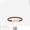 692fceaf99f2d84055c89aaa Louis Vuitton CONFIDENTIAL Unisex Monogram Long Buckle Leather Rope Bracelet (High-End Proxy Version, Comparable to Authentic)