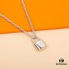 692fceb599f2d84055c89ab1 LV Lock Necklace Z+ ZP in Sterling Silver
