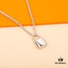 692fceb599f2d84055c89ab3 LV Lock Necklace Z+ ZP in Sterling Silver