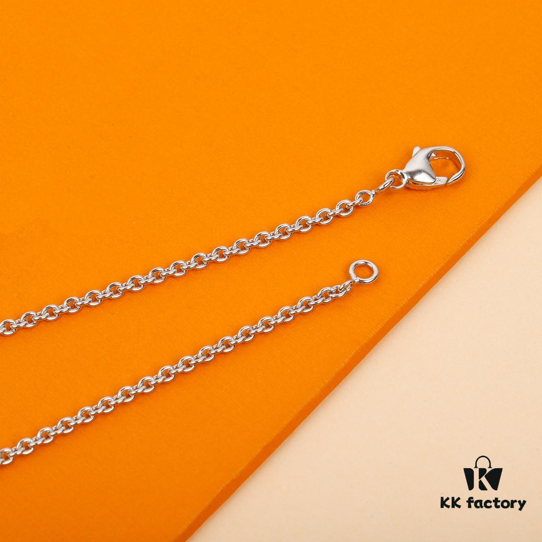 692fceb699f2d84055c89ab4 LV Lock Necklace Z+ ZP in Sterling Silver