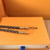 692fceb899f2d84055c89ab8 Louis Vuitton CONFIDENTIAL Unisex Monogram Long Buckle Leather Rope Bracelet (High-End Proxy Version, Comparable to Authentic)