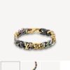 Louis Vuitton CHAIN LINKS PATCHES Enamel Inlaid Cuban Link Bracelet (High-Replica Version, Comparable to Authentic) - Same as Boutique Release, Worn by Cecilia Chung, Can Be Paired as Couple's Bracelet