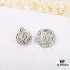 692fced099f2d84055c89ae3 New Donkey House Earrings - Double-Layer Ear Studs, Brass Base with Gold Plating, Stylish and Versatile Design