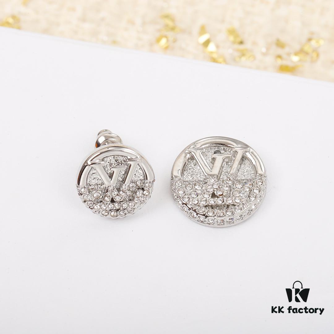 692fced099f2d84055c89ae3 New Donkey House Earrings - Double-Layer Ear Studs, Brass Base with Gold Plating, Stylish and Versatile Design