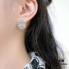 692fced499f2d84055c89aeb New Donkey House Earrings - Double-Layer Ear Studs, Brass Base with Gold Plating, Stylish and Versatile Design