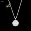 692fced999f2d84055c89af5 LV Catch Necklace with Rotating Crystal-Embellished Pendant