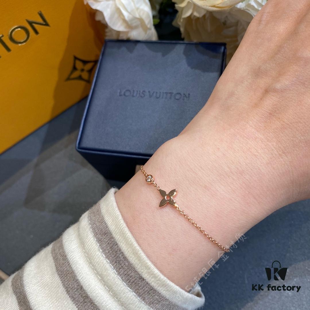 692fcedf99f2d84055c89afe New Arrival LV Classic Monogram Single Diamond Mini Bracelet Idylle Blossom Series