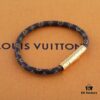 692fcef199f2d84055c89b18 LV New Plaid Leather Bracelet in Gold, Exuding Elegance with Unique Design, Bestseller Matching Buckle Strap, Ideal for Couples