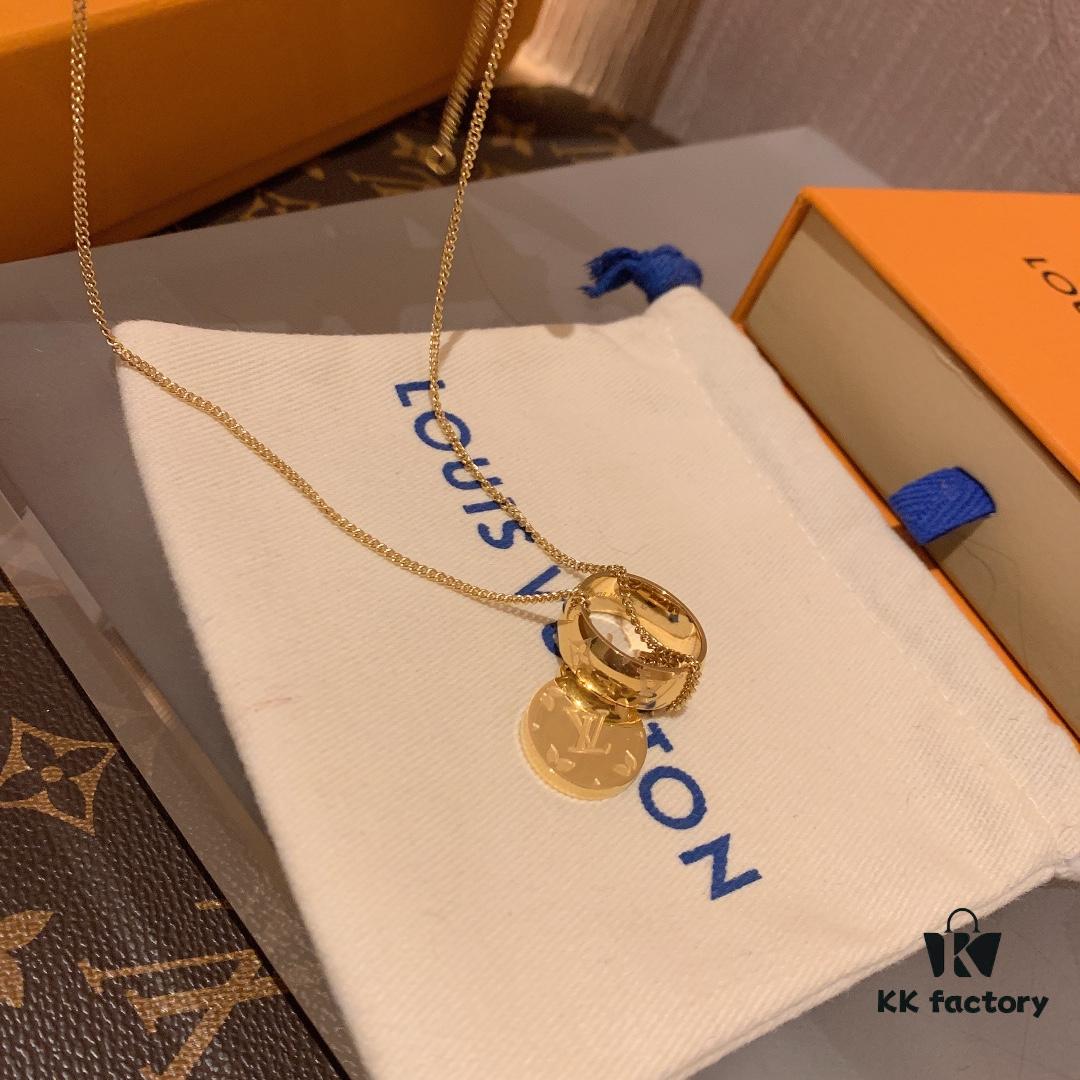692fcefa99f2d84055c89b28 Louis Vuitton LV Ring MONOGRAM Pendant Ring Three-in-One Necklace