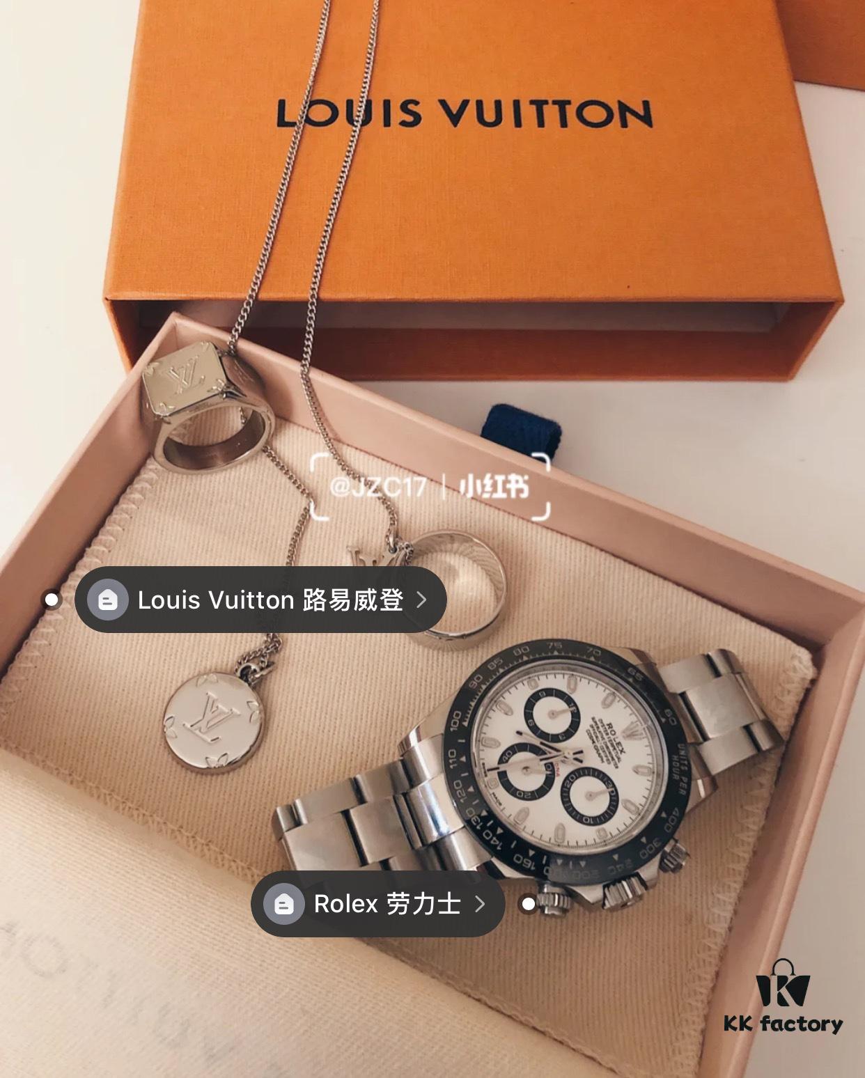 692fcefc99f2d84055c89b2f Louis Vuitton LV Ring MONOGRAM Pendant Ring Three-in-One Necklace