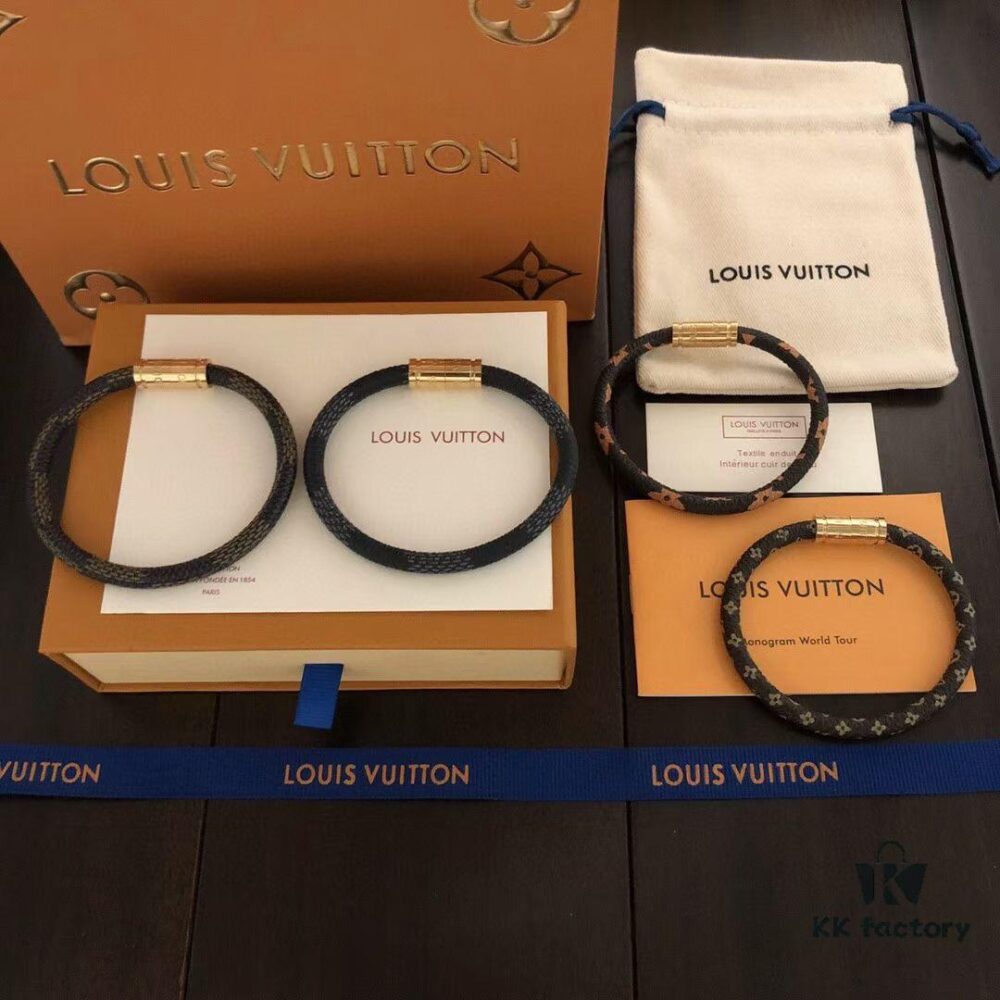 692fcf2099f2d84055c89b79 Stunning LVuitton Louis Vuitton Monogram Bag Strap Leather Bracelet