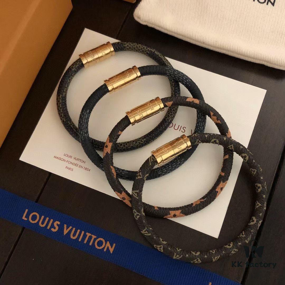 692fcf2099f2d84055c89b7a Stunning LVuitton Louis Vuitton Monogram Bag Strap Leather Bracelet