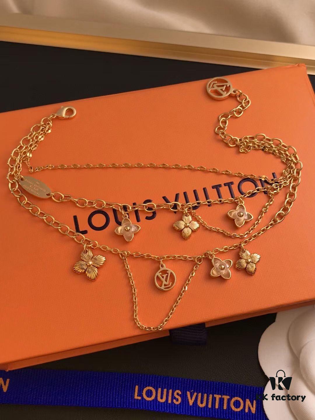 692fcf2999f2d84055c89b82 LV Elegant Three-Layer Bracelet with Charms, Influencer Favorite Style, Adjustable Length, Stunning Layered Look