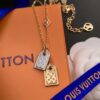 692fcf2d99f2d84055c89b87 LV Nanogram Pendant Necklace, Recommended by Influencers! Two-Tone Mini Pendant with Beaded Chain, Featuring LV Logo and Monogram Pattern, Asymmetric Layered Design, Elegant and Stylish, Reversible Wear, Perfect as a Necklace or Collarbone Chain, Ideal for Layering