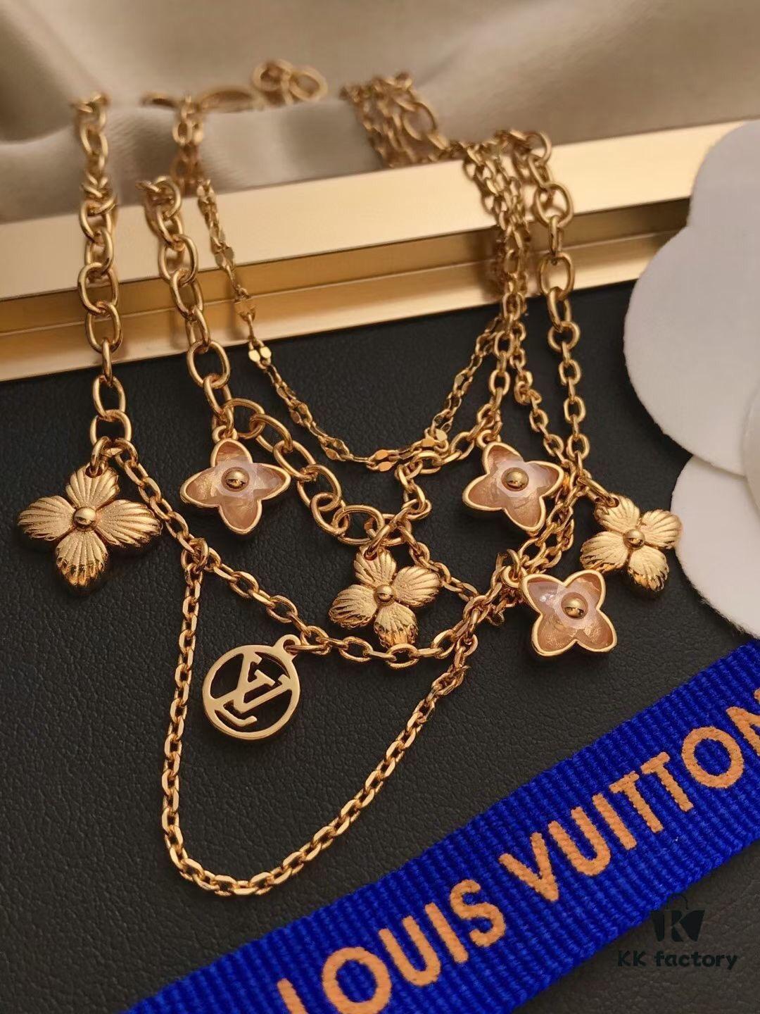 692fcf2e99f2d84055c89b89 LV Elegant Three-Layer Bracelet with Charms, Influencer Favorite Style, Adjustable Length, Stunning Layered Look