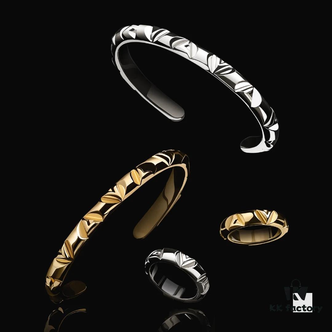 692fcf4d99f2d84055c89bba New LV Louis Vuitton Volt Jewelry Collection, Unisex Bracelet Designed by Former Tiffany Designer, Titanium Steel Craftsmanship, In Stock