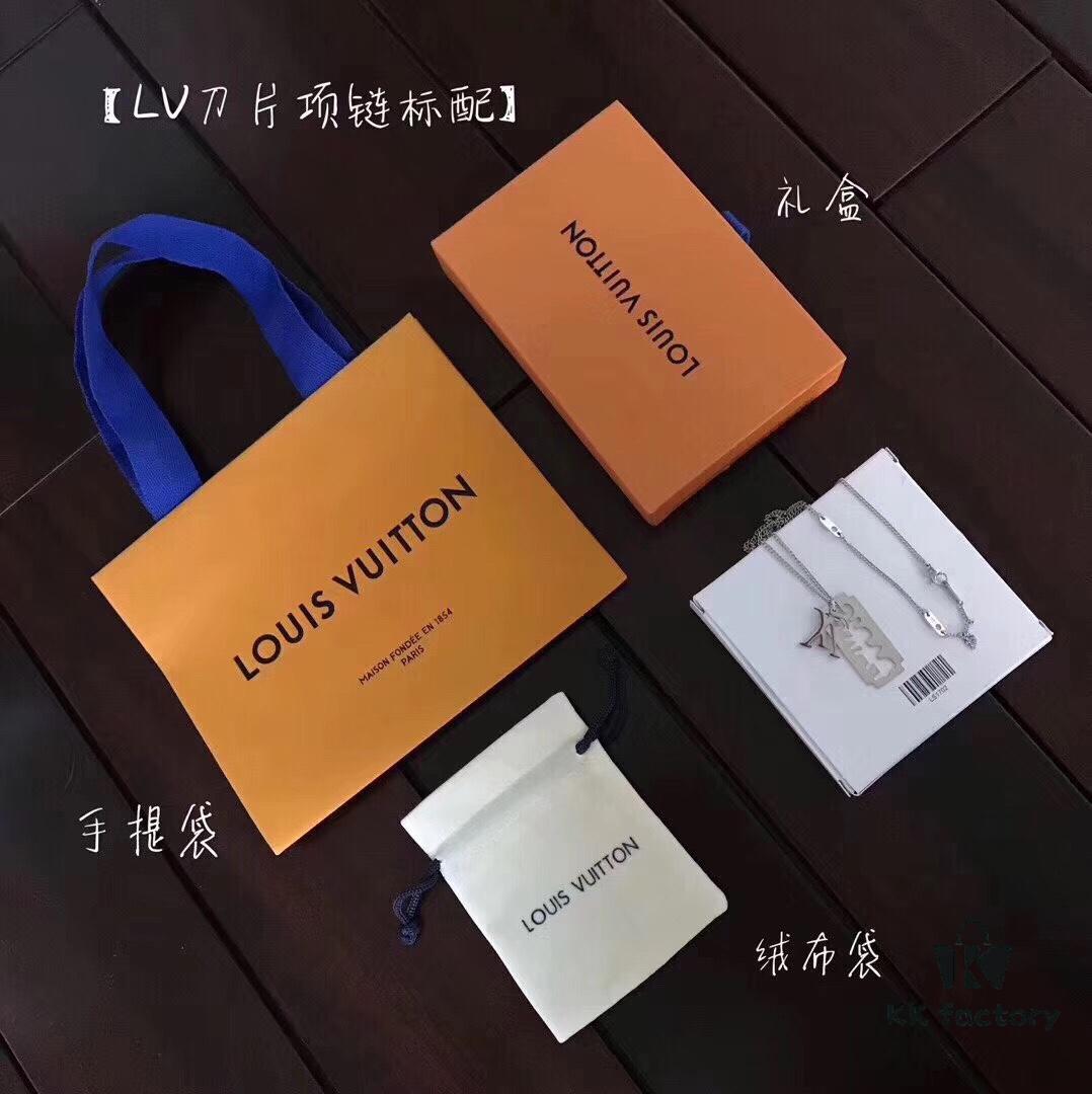 692fcf6b99f2d84055c89be7 Exclusive In-Stock! New LV-Style Engraved Pendant Necklace – Fashionable Unisex Chain, Adjustable Length, 'Key of Love' Design, Couples' Jewelry with Full Gift Packaging