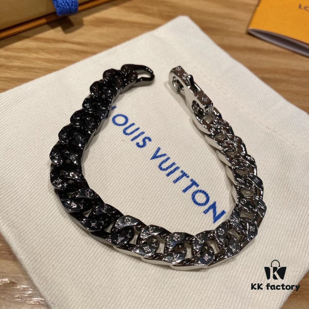 692fcf8a99f2d84055c89c22 LV Latest Color-Block Thin Cuban Chain