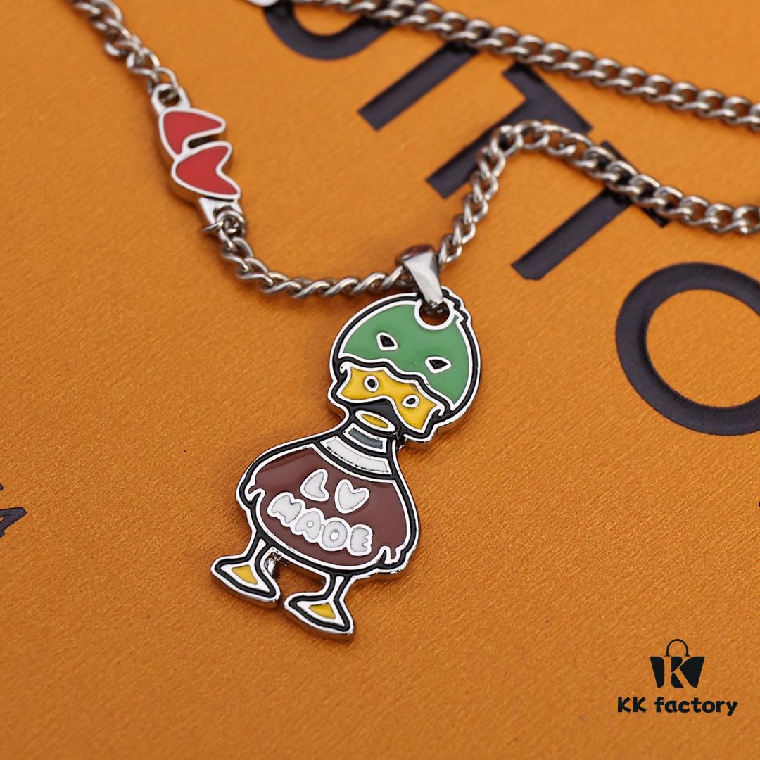 692fcfac99f2d84055c89c5f Louis Vuitton x Nigo Duck Pendant Necklace Unisex – New Arrival