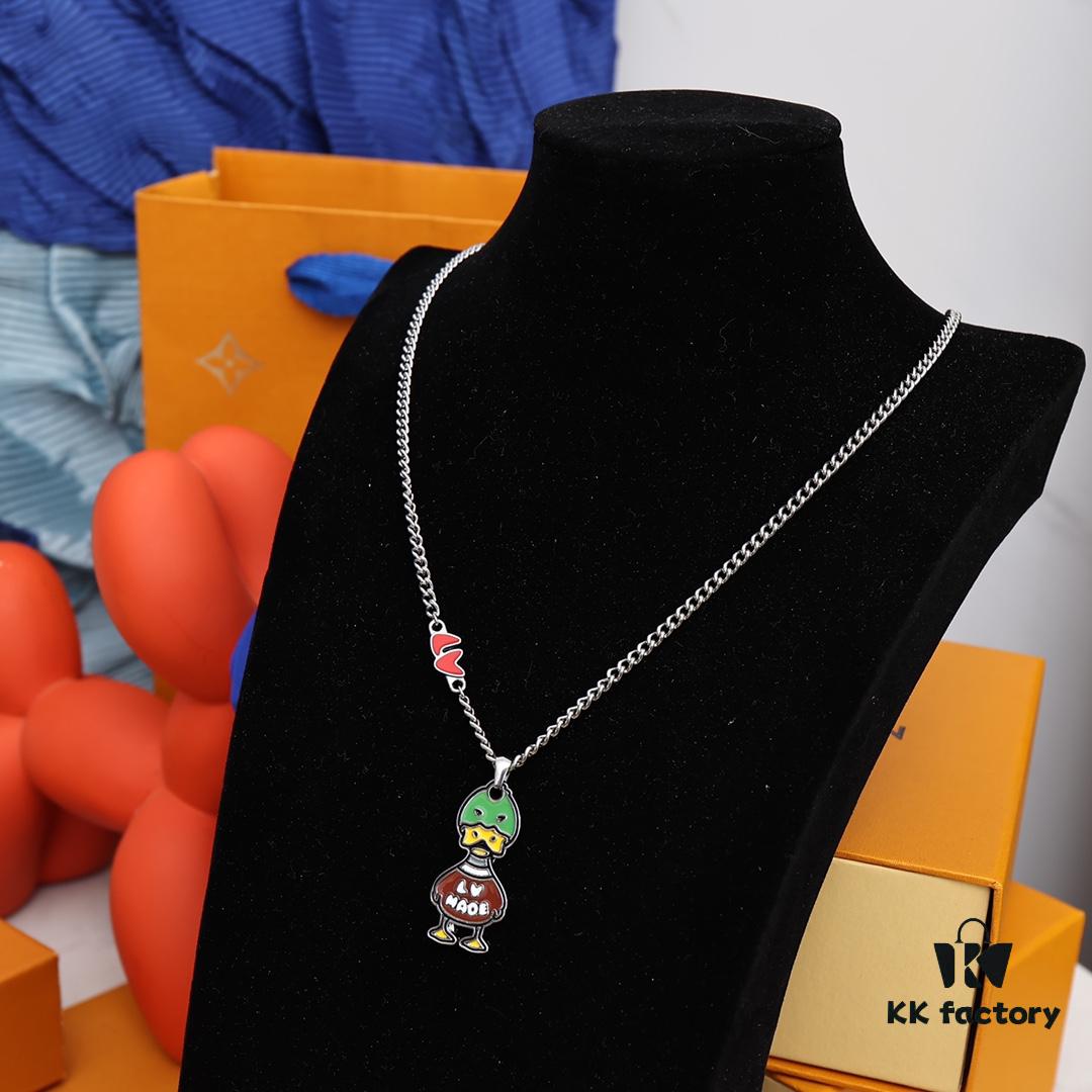 692fcfae99f2d84055c89c65 Louis Vuitton x Nigo Duck Pendant Necklace Unisex – New Arrival