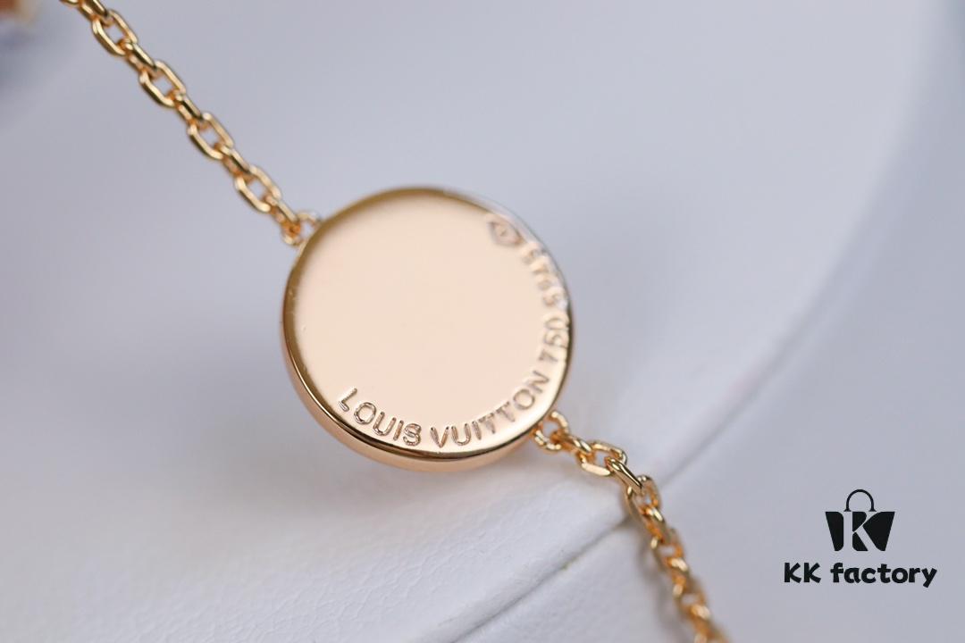 692fcfb199f2d84055c89c6b LV Louis Vuitton Five-Flower Bracelet in V Gold, Never Fades