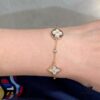 692fcfb199f2d84055c89c6d Four-flower bracelet, a fairy-like jewelry piece that's beautiful worn alone and doesn't require layeringâeconomical and elegant!