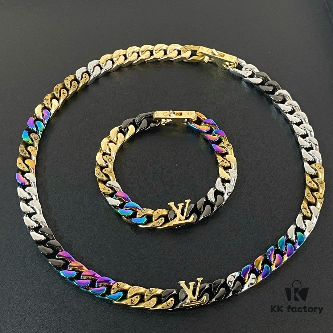 692fcfb299f2d84055c89c6e LV Louis Vuitton CHAIN LINKS PATCHES Necklace Bracelet