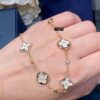 692fcfb599f2d84055c89c73 Four-flower bracelet, a fairy-like jewelry piece that's beautiful worn alone and doesn't require layeringâeconomical and elegant!