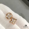 692fcfbb99f2d84055c89c80 New Arrival, Classic LV Monogram AB Style Mother-of-Pearl Flower Earrings