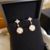 692fcfbe99f2d84055c89c86 Our Design - Donkey House Rhombus Round White Mother of Pearl Stud Earrings