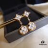 692fcfbf99f2d84055c89c89 Our Design - Donkey House Rhombus Round White Mother of Pearl Stud Earrings
