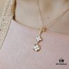 692fcfc799f2d84055c89c99 Exquisite ZP LV Jewelry with Classic Flower Design, White and Pink Mother-of-Pearl Accents, and a Touch of Diamond Sparkle