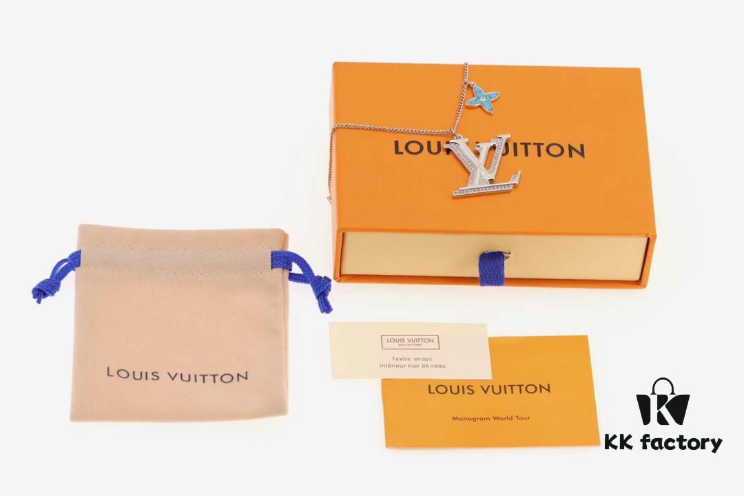 692fcfde99f2d84055c89ccb Louis Vuitton New Arrival 💗 Louis Vuitton Monogram Turquoise Men's Necklace