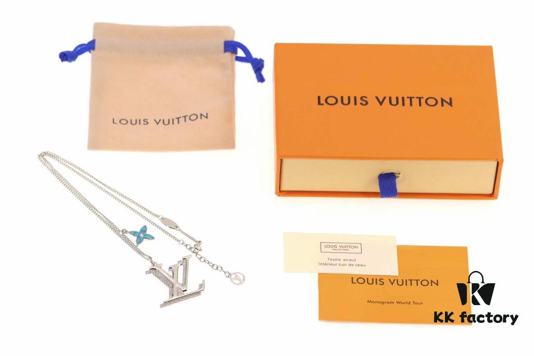692fcfde99f2d84055c89ccc Louis Vuitton New Arrival 💗 Louis Vuitton Monogram Turquoise Men's Necklace