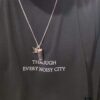 Louis Vuitton Canvas Monogram Eclipse Perfume Bottle Pendant Necklace