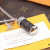 Louis Vuitton Canvas Monogram Eclipse Perfume Bottle Pendant Necklace