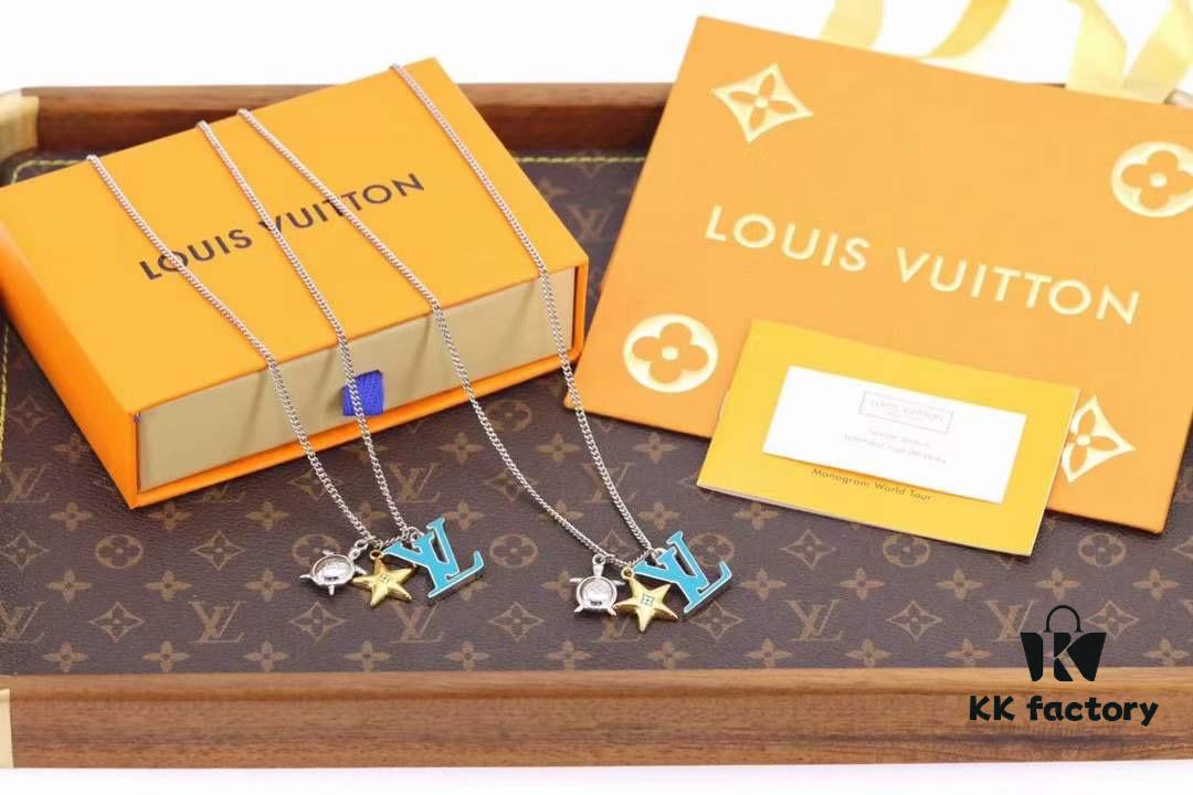 692fcfe499f2d84055c89cd7 Louis Vuitton Aquatics Enamel Starfish and Turtle Necklace