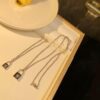 692fcfeb99f2d84055c89ce2 Louis Vuitton Lockit Charity Pendant Necklace/Bracelet in Sterling Silver