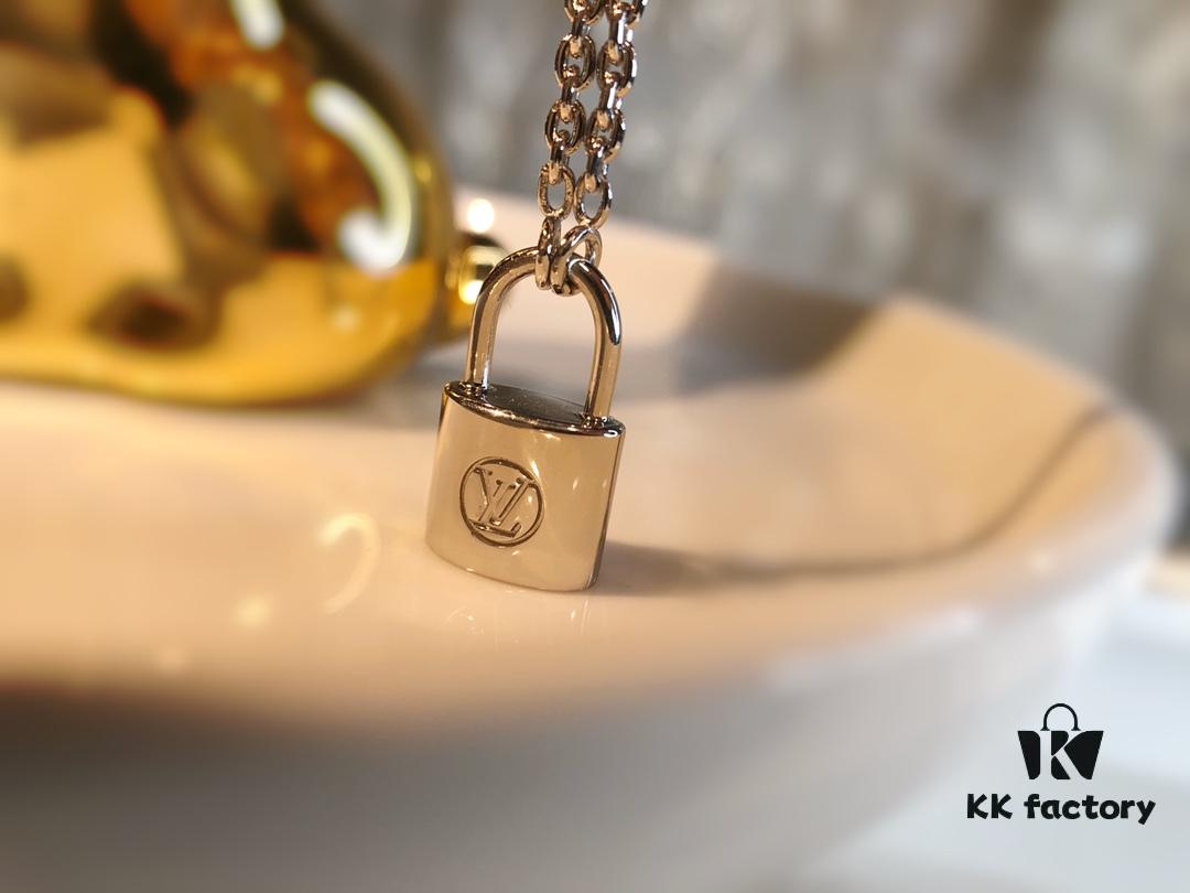 692fcfed99f2d84055c89ce8 Louis Vuitton Lockit Charity Pendant Necklace/Bracelet in Sterling Silver