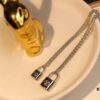 692fcff199f2d84055c89cee Louis Vuitton Lockit Charity Pendant Necklace/Bracelet in Sterling Silver