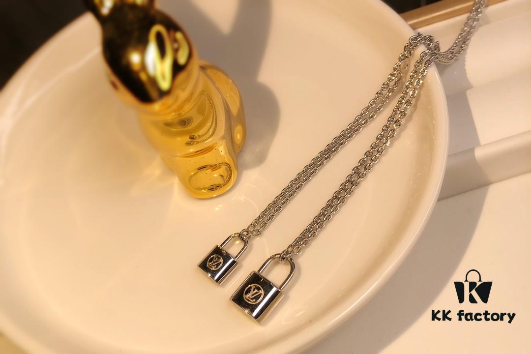 692fcff199f2d84055c89cee Louis Vuitton Lockit Charity Pendant Necklace/Bracelet in Sterling Silver