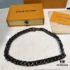 692fd01099f2d84055c89d29 New Arrival: LV Chain Links Patches Cuban Green Colored Diamond Necklace for Men