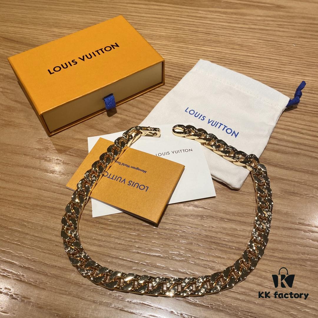 692fd02699f2d84055c89d4b LV Gold Necklace 🔥 One Necklace with Multiple Craftsmanship, the Rarest Release, Extremely Cool to Wear ✨✨ M68259 Chain Links Patches