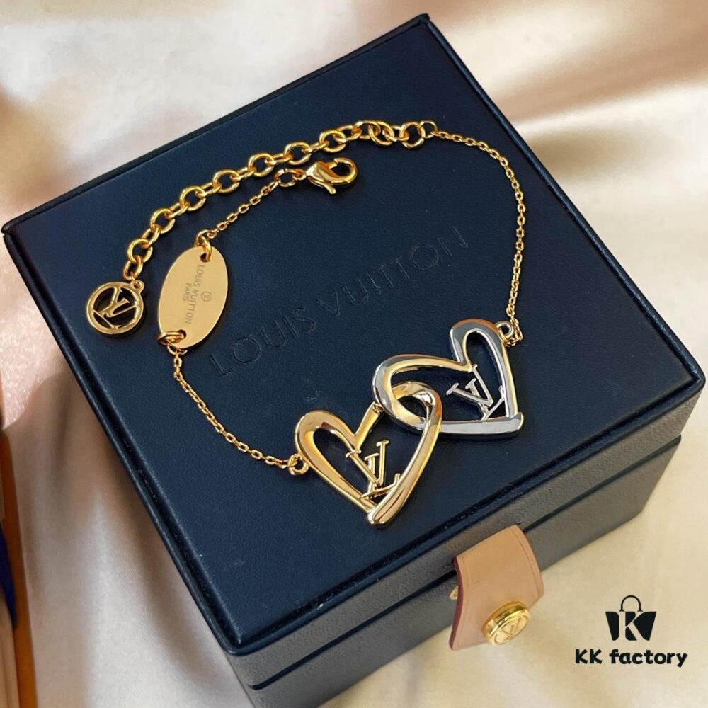 692fd05599f2d84055c89d92 Limited Edition for Qixi - Louis Vuitton Love Heart Bicolor Bracelet, Original Pattern, Highest Quality Replica, Best Version on Market, LV Style, Unique Design, Luxury Brand Aura, Must-Have for Elegant Women