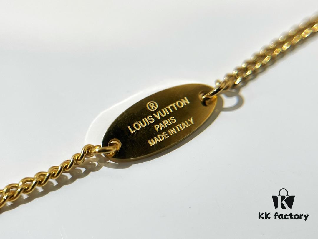 692fd05e99f2d84055c89da1 ❗️Qixi Limited Edition❗️ Louis Vuitton LV Letter Heart ❤ Necklace and Earrings